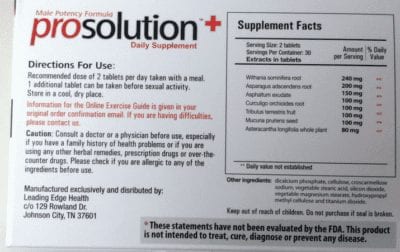 The Ingredients Of ProSolution Plus And Why They Work
